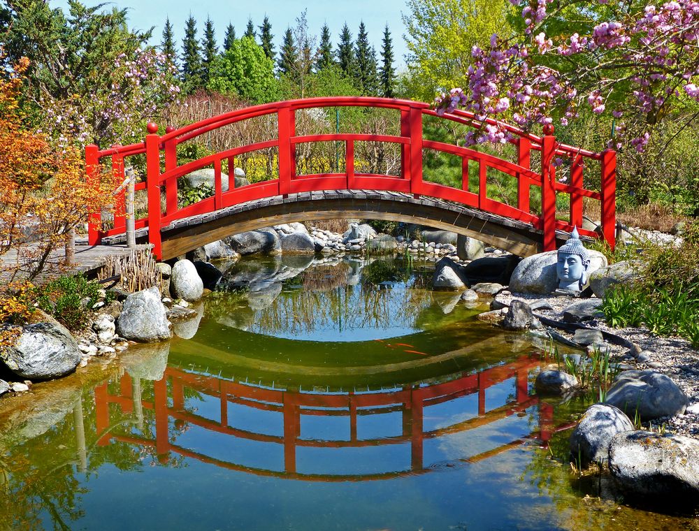 Japanische Brücke Foto & Bild landschaft, jahreszeiten, garten