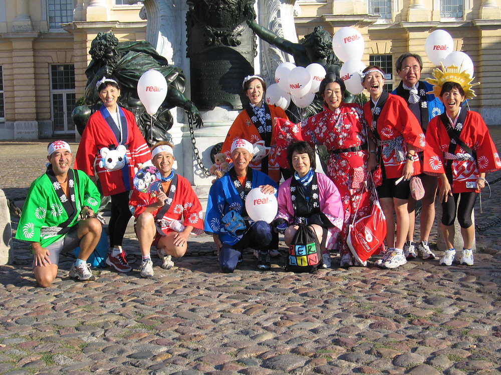 Japanische Freu(n)de beim Berlin-Marathon