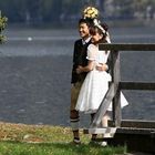 Japanische Hochzeit in Lederhosen