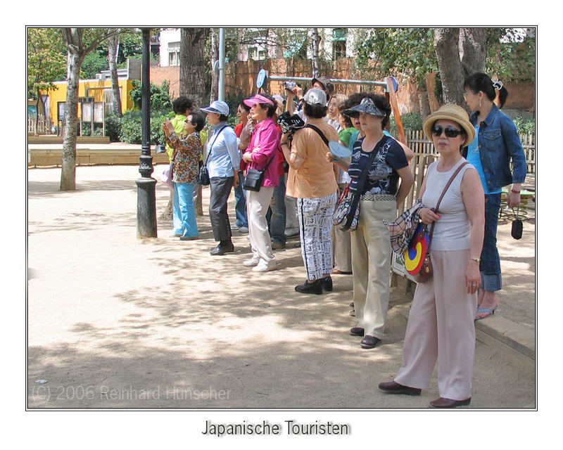 Japanische Touristen in Spanien