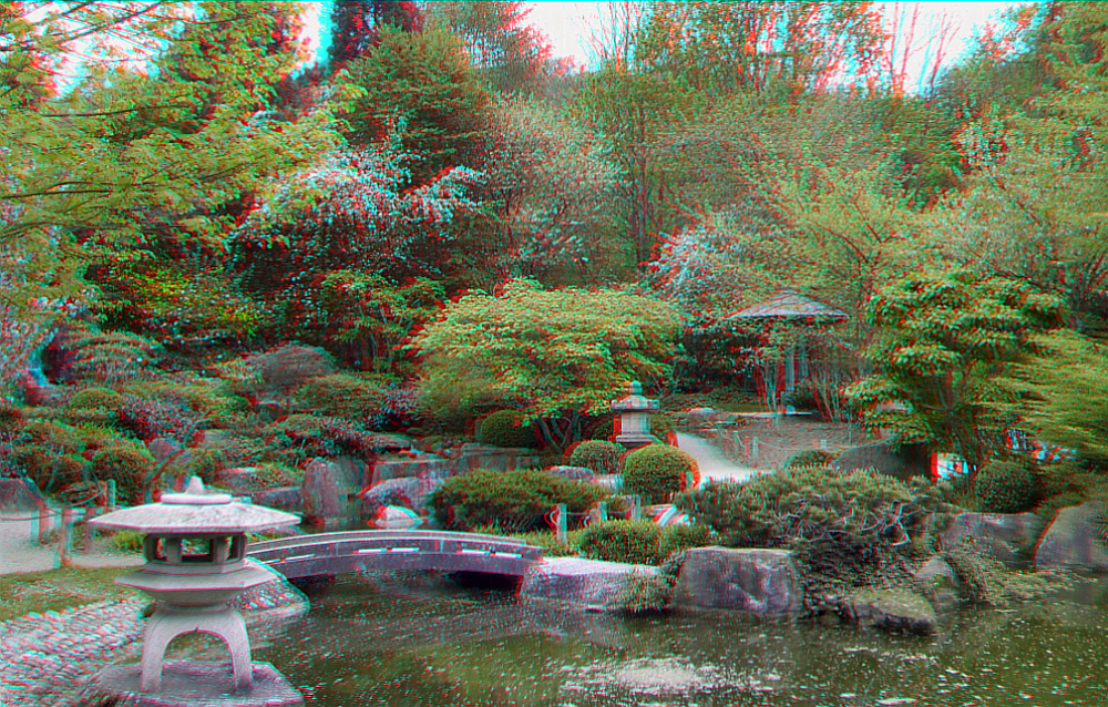 Japanischer Garten (Anaglyphe und MPO-Link)