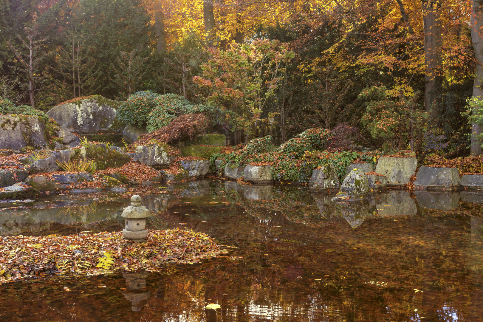 Japanischer Garten Augsburg im November