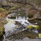 Japanischer Garten eines Privathauses am Fuße des Mt. Fuji