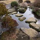 Japanischer Garten eines Privathauses am Fuße des Mt. Fuji