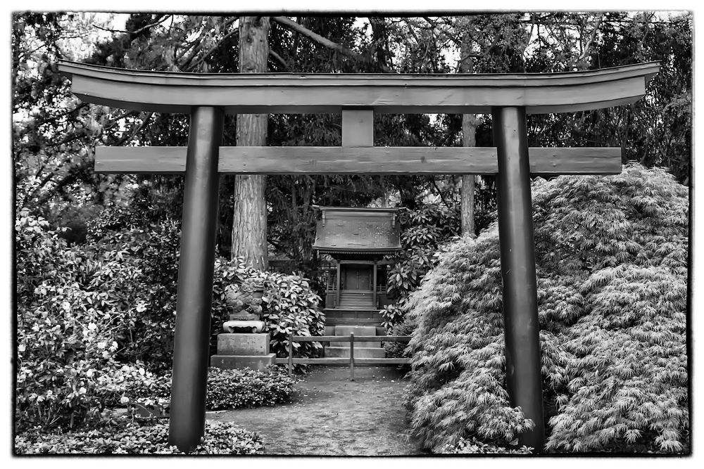 Japanischer Garten im Zoo von Karlsruhe