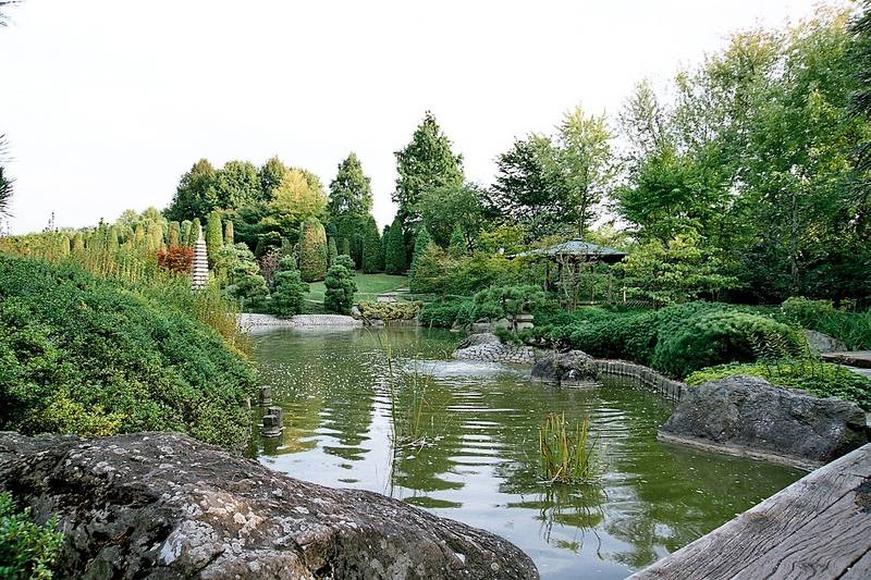 Japanischer Garten in der Rheinaue in Bonn Foto & Bild