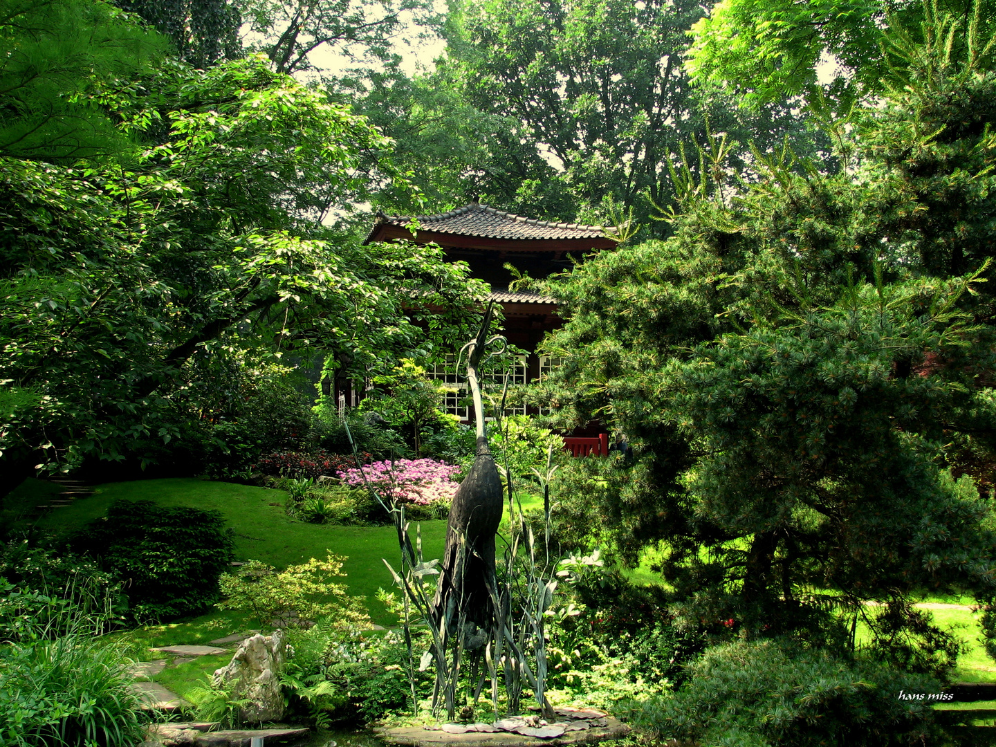 Japanischer Garten in Leverkusen (Bayer Werk) Foto & Bild landschaft