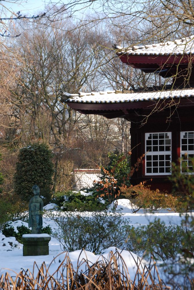 Japanischer Garten Leverkusen 14 01 2010 Foto Bild