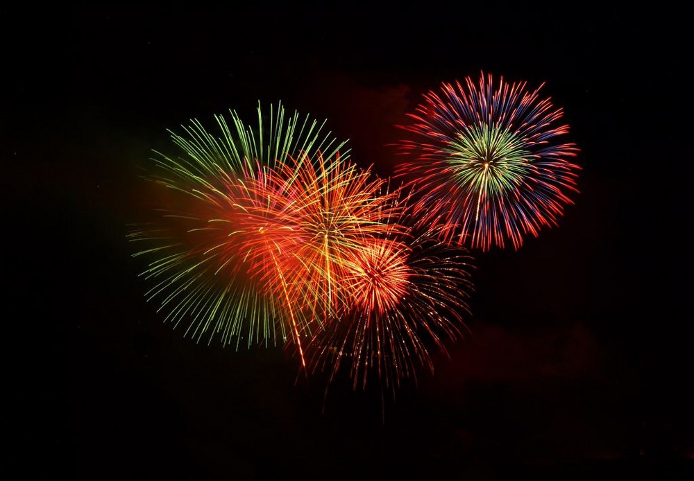 Japanisches Feuerwerk über Trier 2009