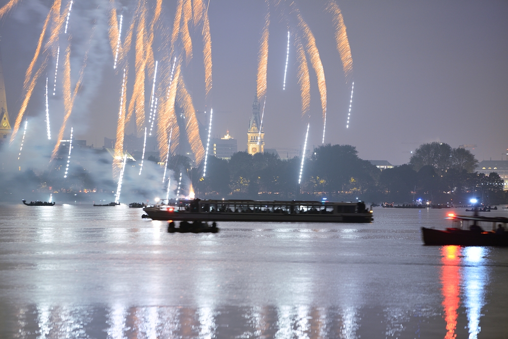 Japanisches Kirschblütenfeuerwerk