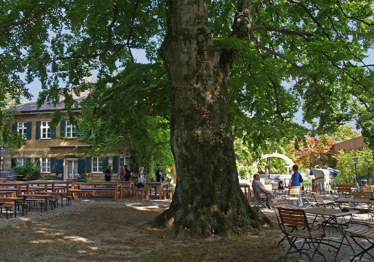 Jardin de la Brasserie Riegele  --  Augsburg  --  Riegele Biergarten