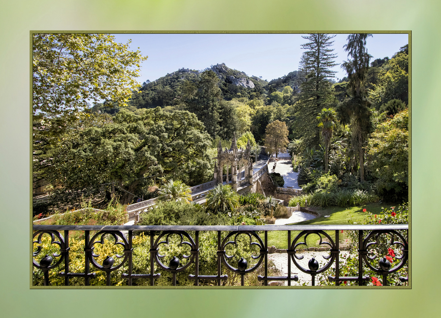 Jardines de Regaleira. Vista desde el palacio.