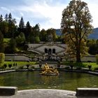 Jardines y fuente de agua del catillo Linderhof