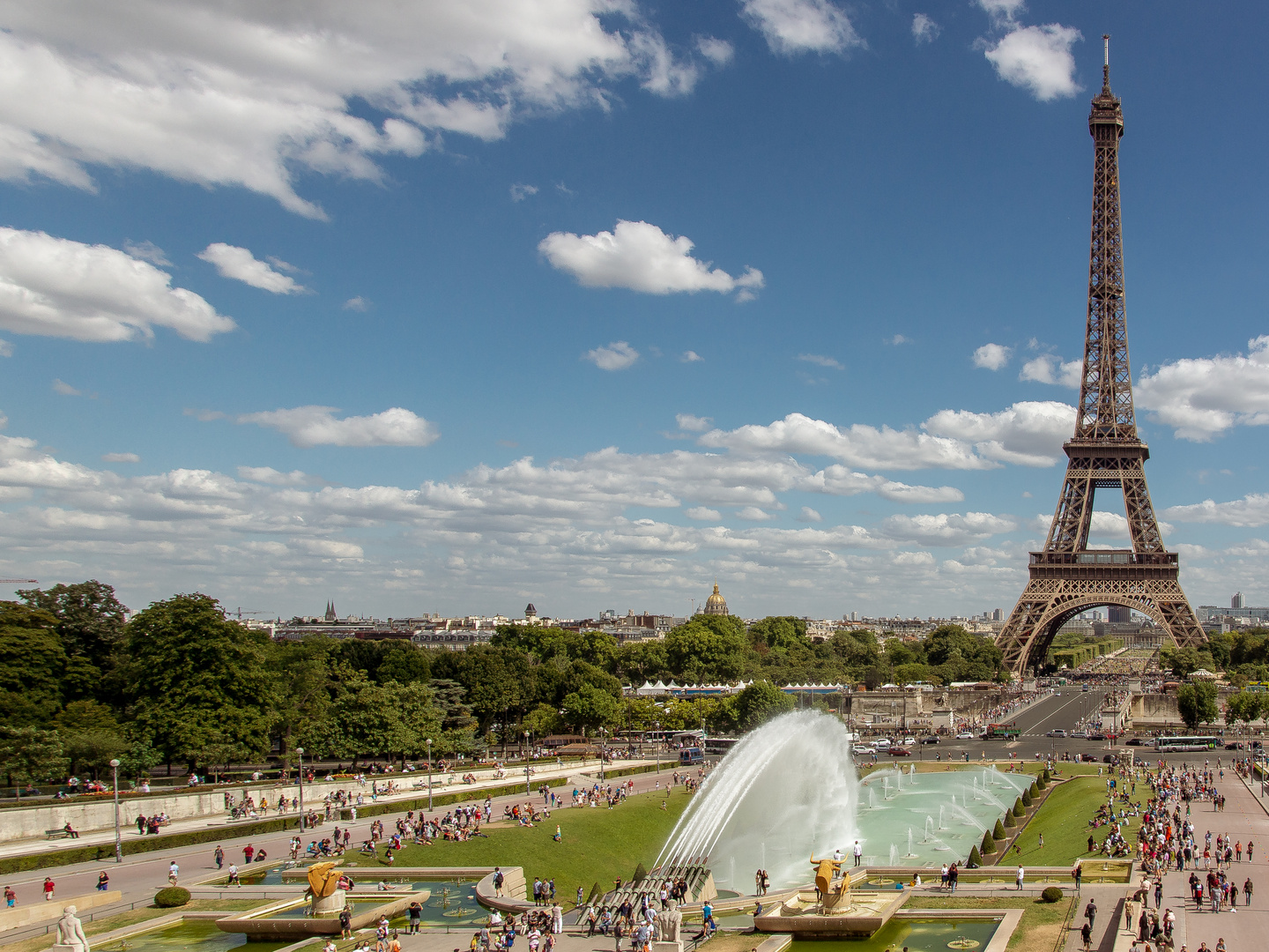 Jardins du Trocadéro mit Eiffelturm