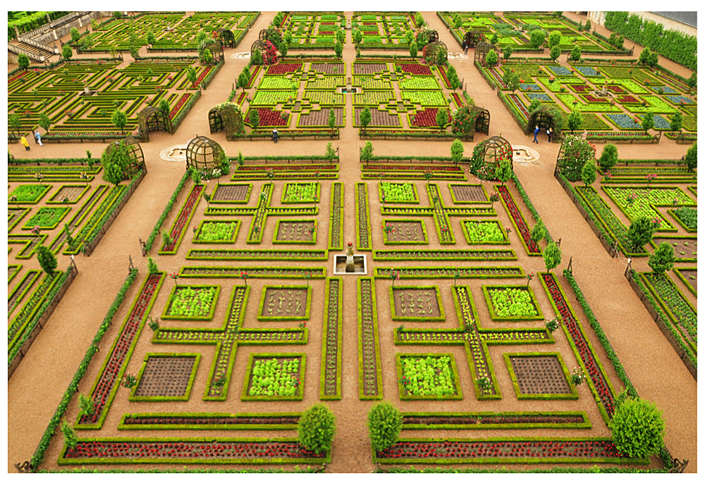 Jardins el Chateau de Villandry - Tal der Loire