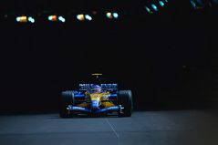 Jarno Trulli at Monaco tunnel exit