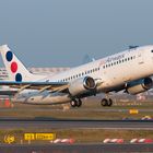 JAT B737-300 YU-ANK departing RWY18