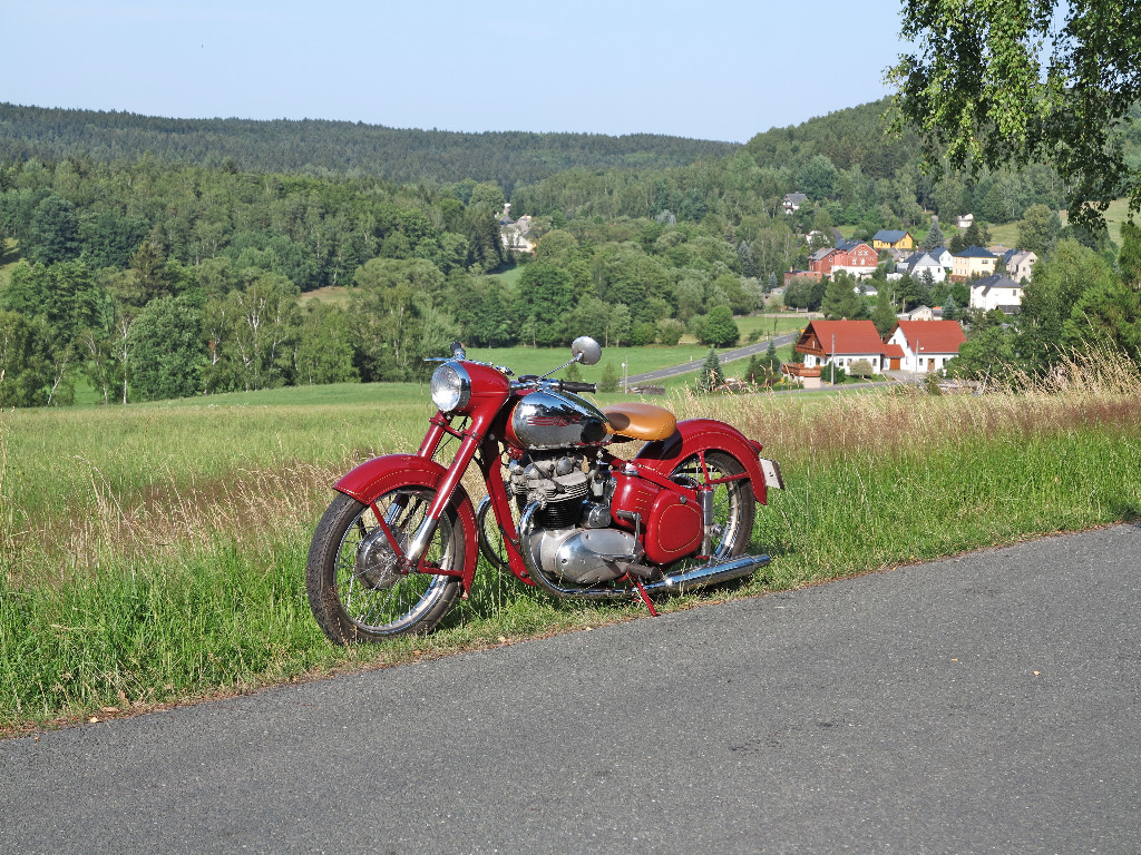 Jawa 500 OHC im Vogtland