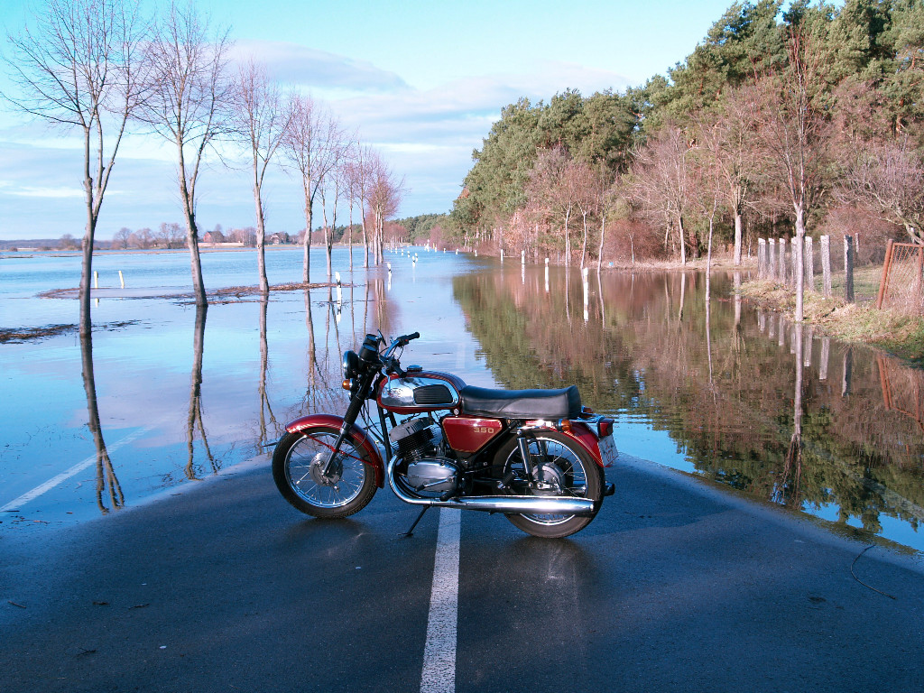 JAWA am Hochwasser