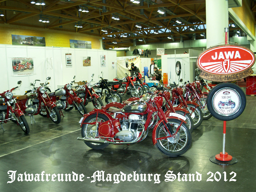 Jawafreunde auf der Motorradmesse in Magdeburg 2012