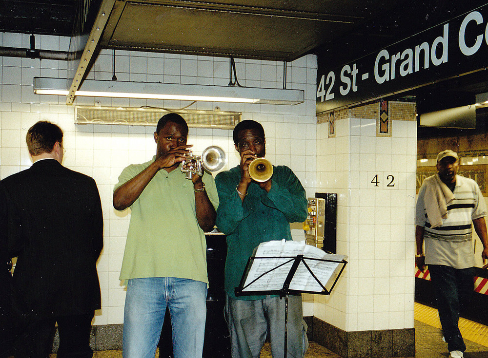 Jazz in einer U-Bahnstation