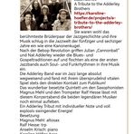 JAZZ Konzert 23März25 WN Hinweis Mehl/Adderley Winnenden p30-24-927-sw +Text +RFotos +Link
