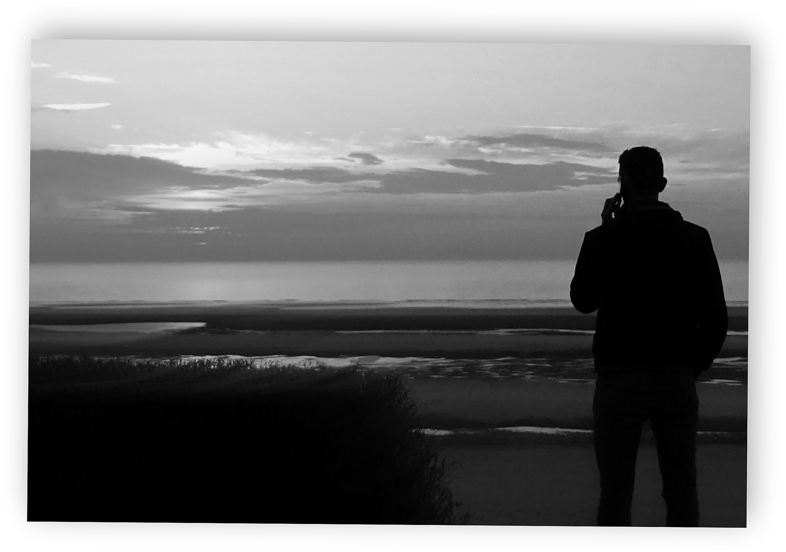 "Je contemple le soleil couchant " photo et image scènes de vie, 22