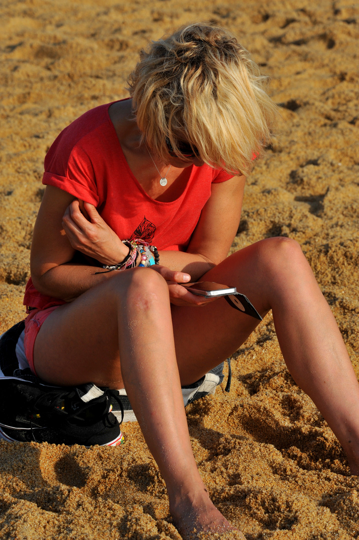 je médite ! ou je lis (sur la playa !)