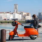 Je t'attend avec mon vespa