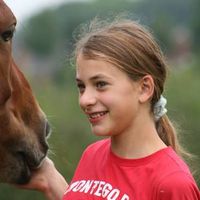 Jeanne sur le cheval