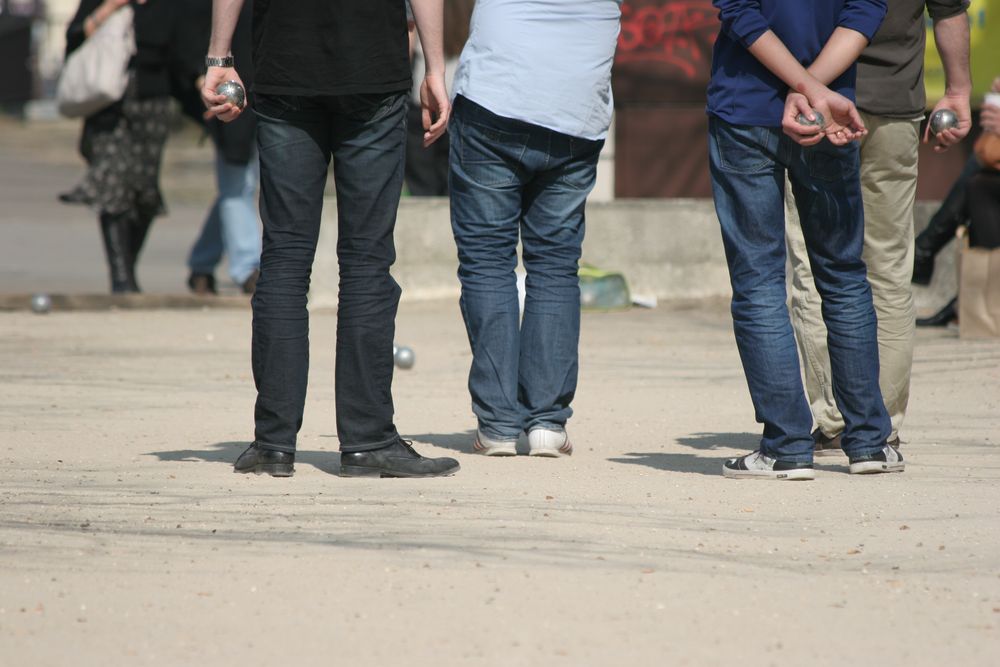 Jeans-Parade beim Boules