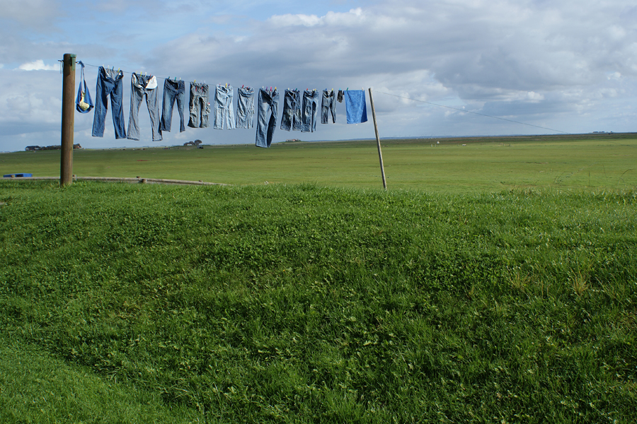 Jeansparade auf Langeneß