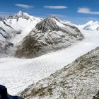 Jedem König eine Krone ( Wolke ) Dem Aletschhorn /  Der Jungfrau / Dem Mönch / Dem Eiger