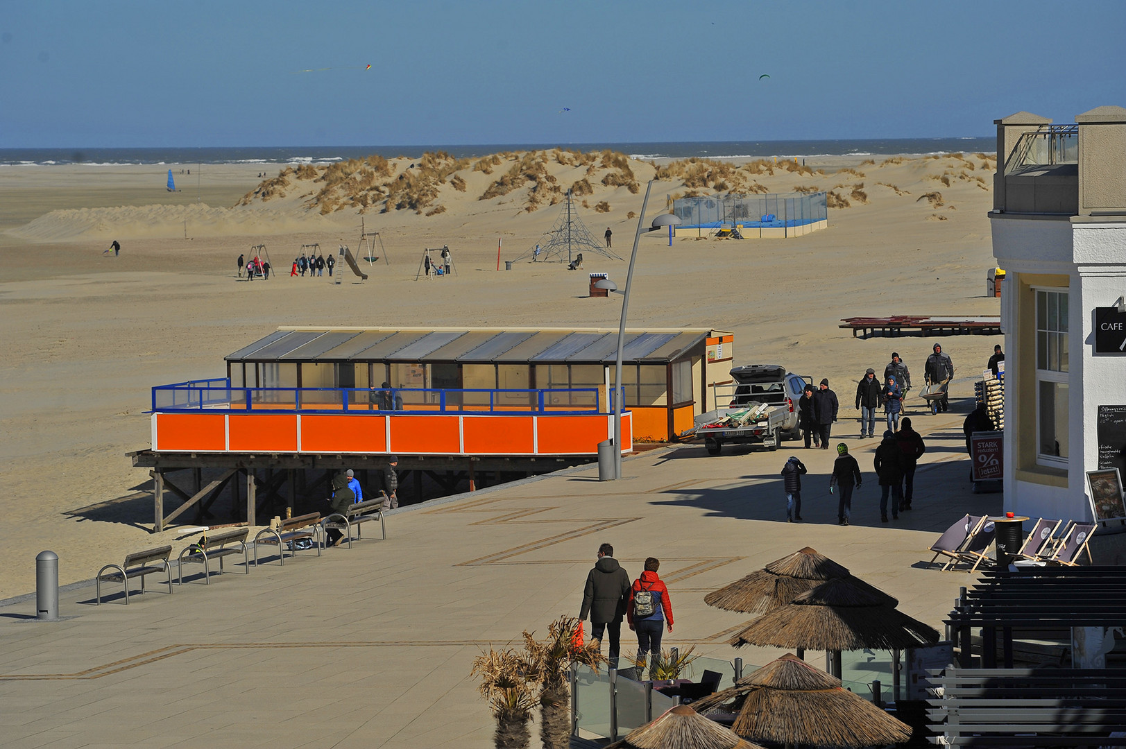 Jedes Jahr vor den Osterferien beginnt auf Borkum der Streß ...