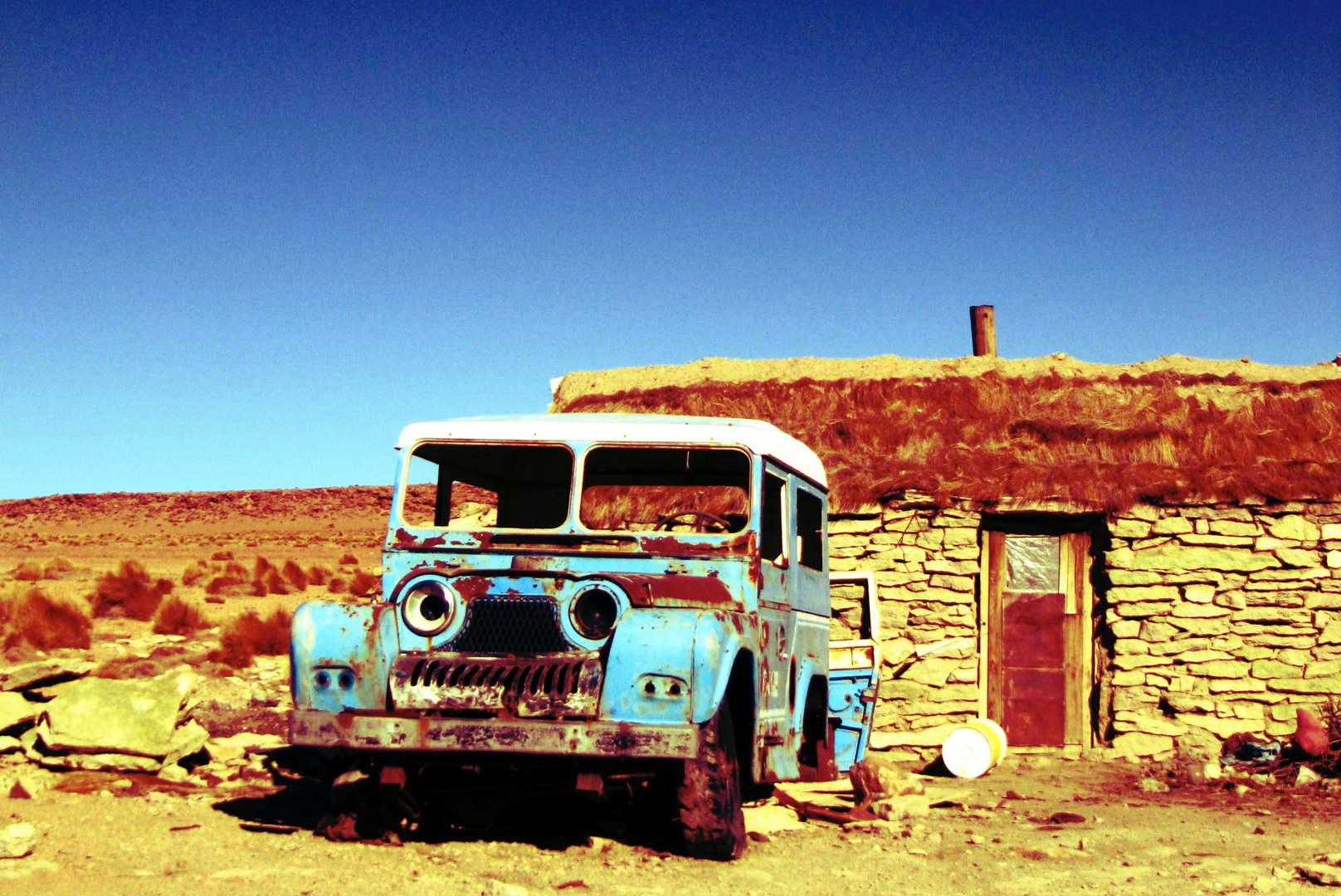 Jeep in der Wüste