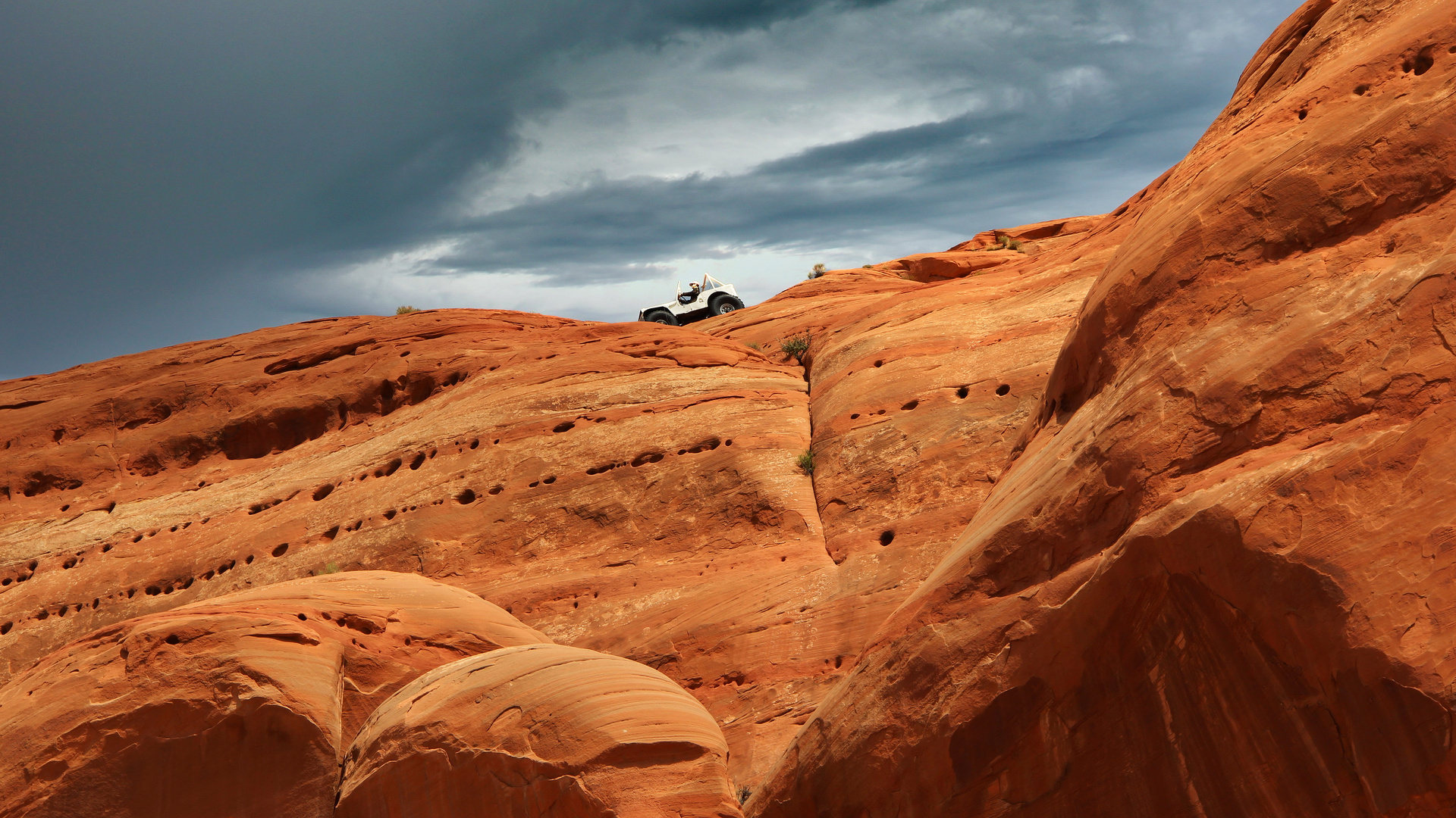 Jeep on top of the Rock