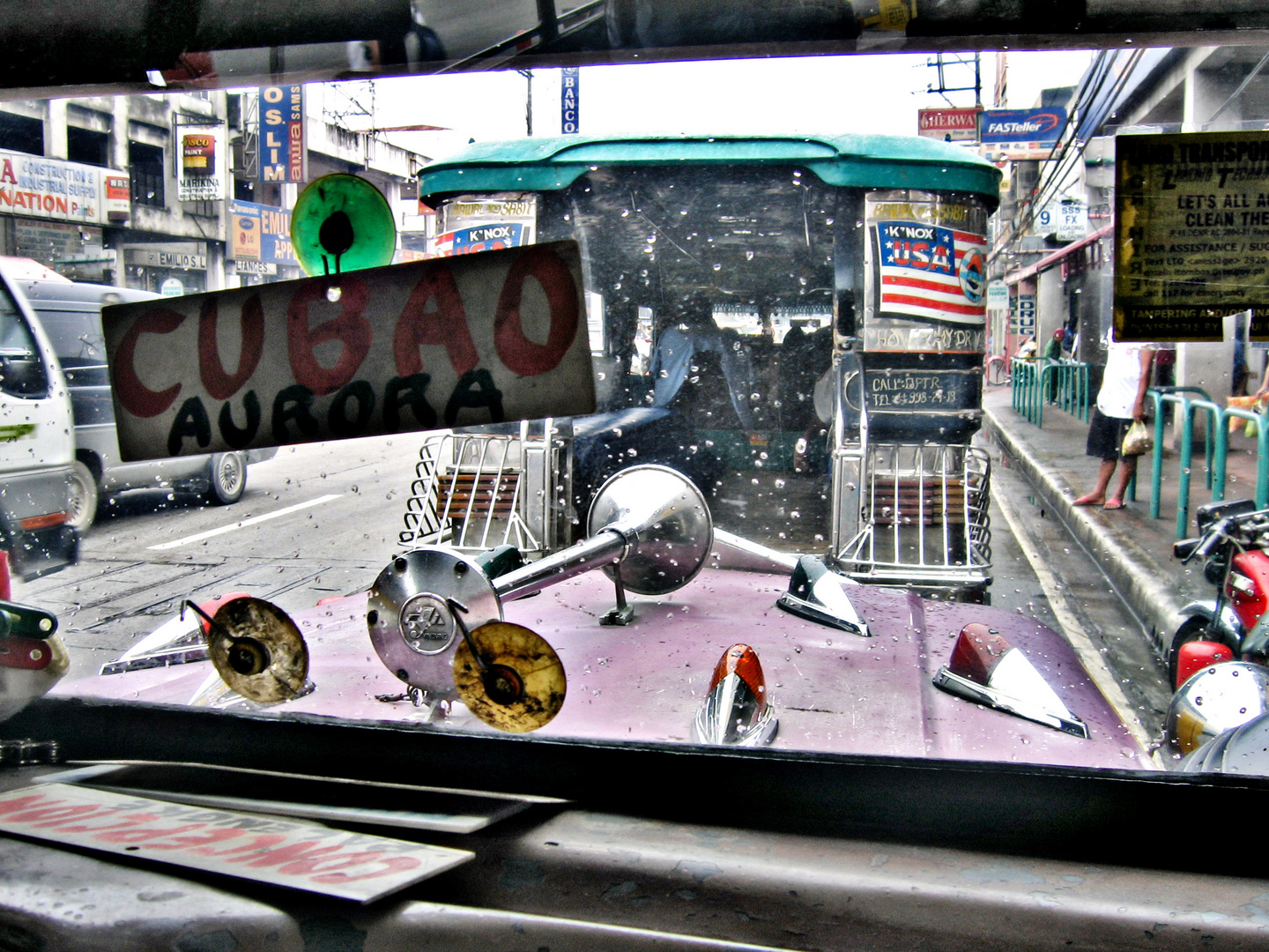 Jeepney nach Cubao Aurora Philippinen