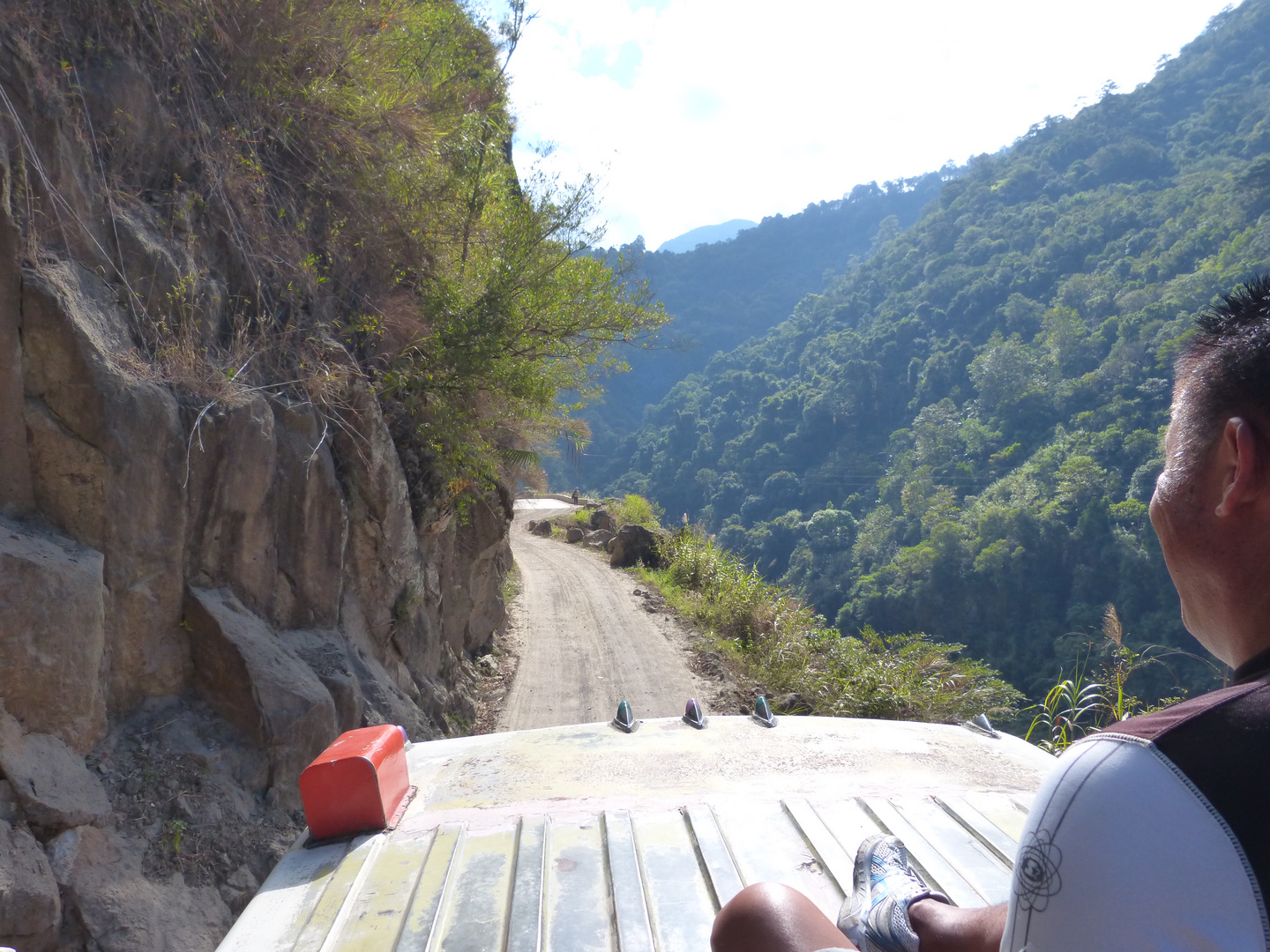 Jeepney roof ride