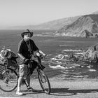 " jeff, with bicycle " hurricane point, el cabrillo hwy, california