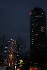 Jena by night and rain