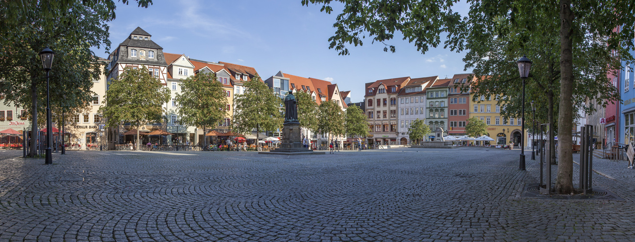 Jena Markt vom Stadtmuseum aus