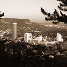 Jena vom Landgrafen aus s/w