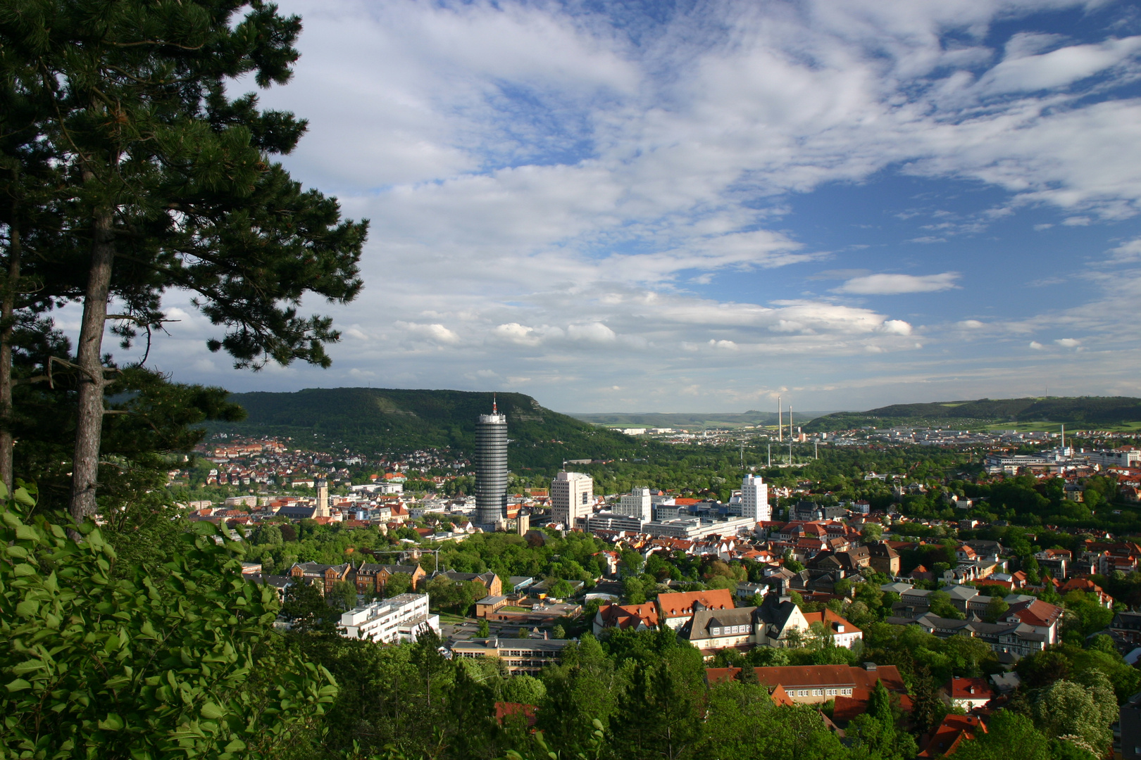 Jena von oben betrachtet