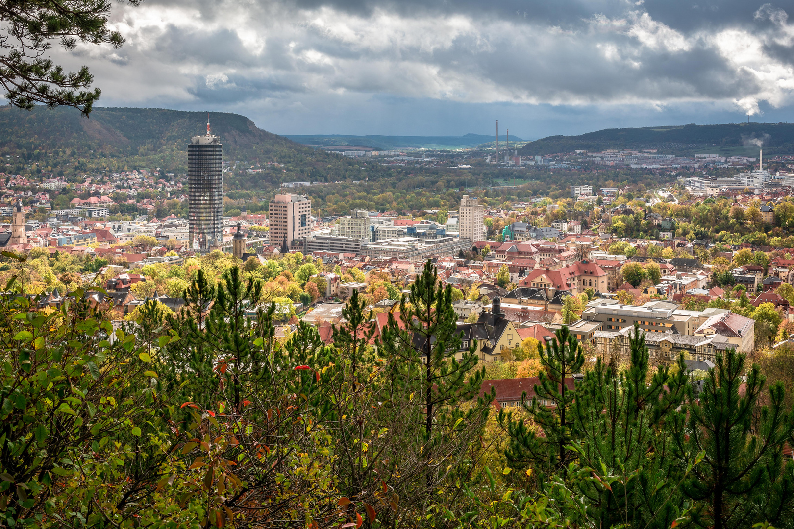 Jenaer Landgrafenblick im Herbst