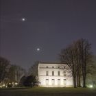 Jenisch Haus mit Mond, Jupiter Venus und Plejaden