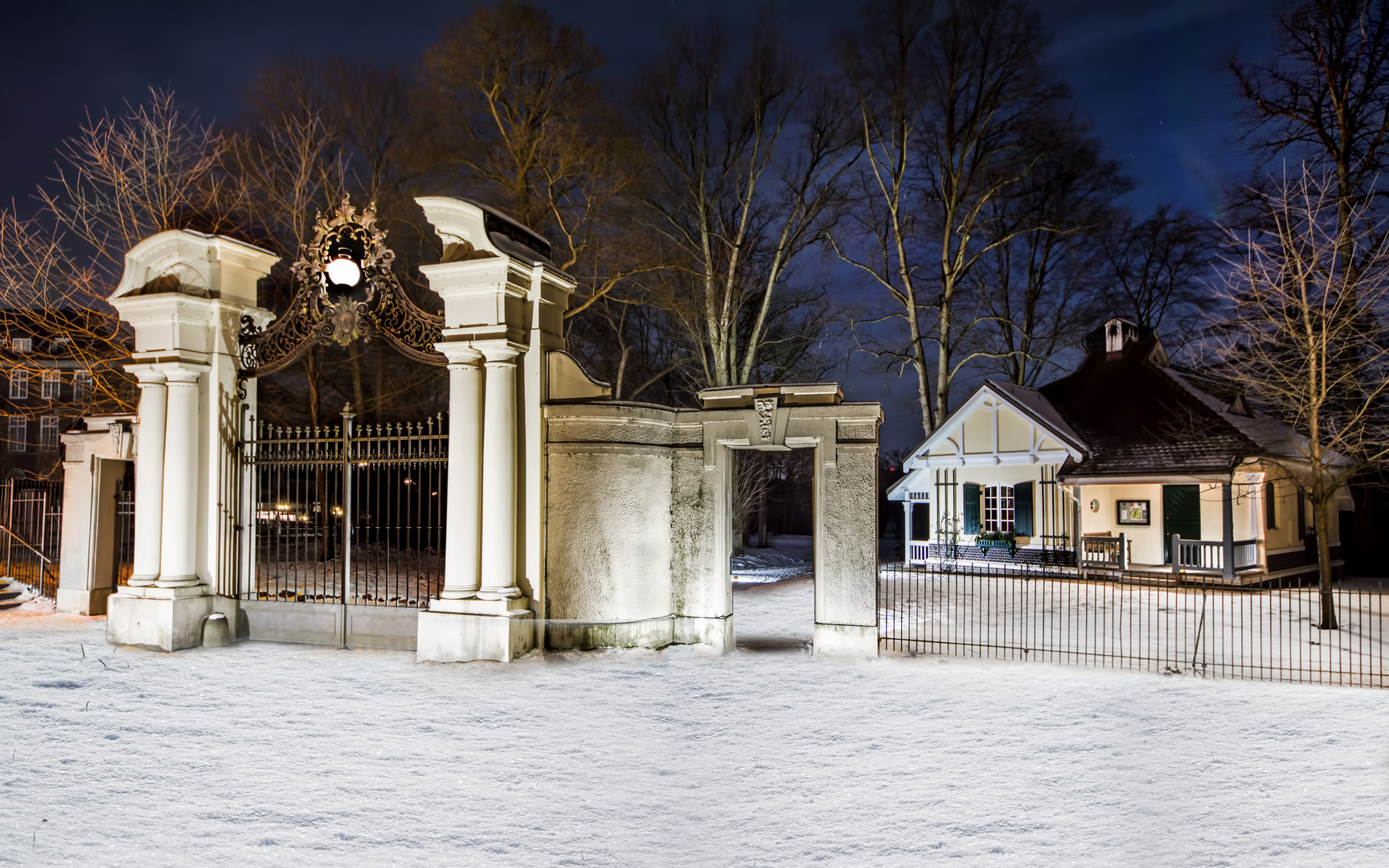 Jenischpark nachts