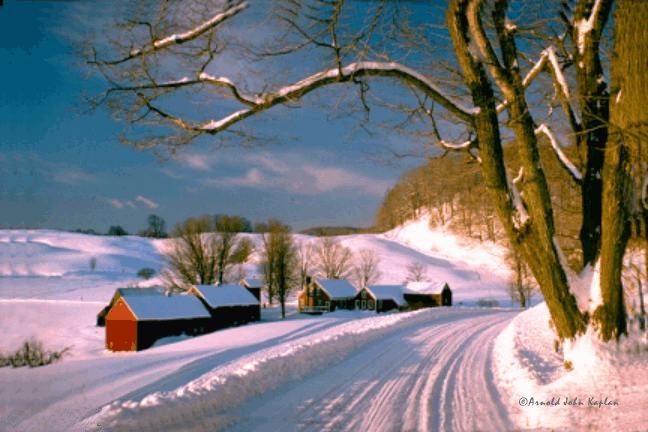 Jenne Farm In The Winter, Reading, Vermont