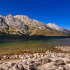 Jenny Lake gegen Rockchuck Peak, Wyoming, USA