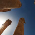 Jerash: Sun on Zeus temple