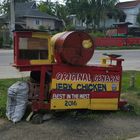 Jerk Chicken Grill auf Jamaica